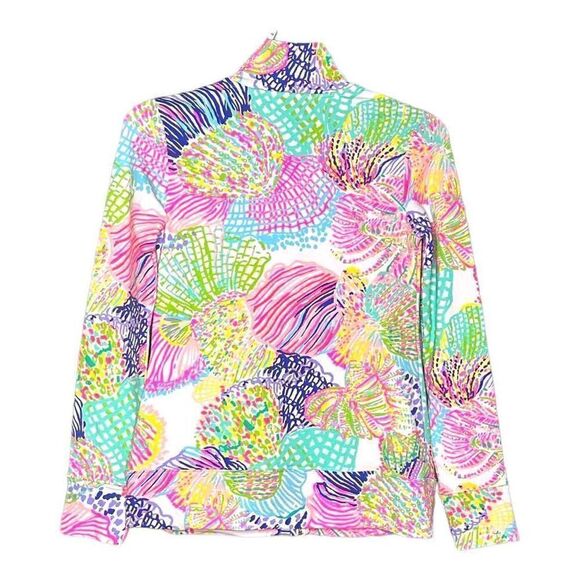Lilly Pulitzer Reagan Zip-Up Jacket Seashell Print - Size XS - Picture 2 of 10